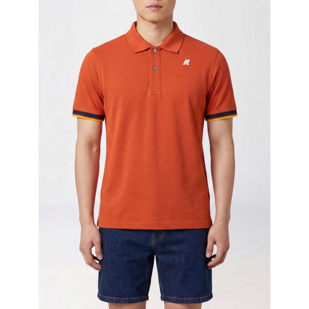 K-Way Polo Shirt Men Orange